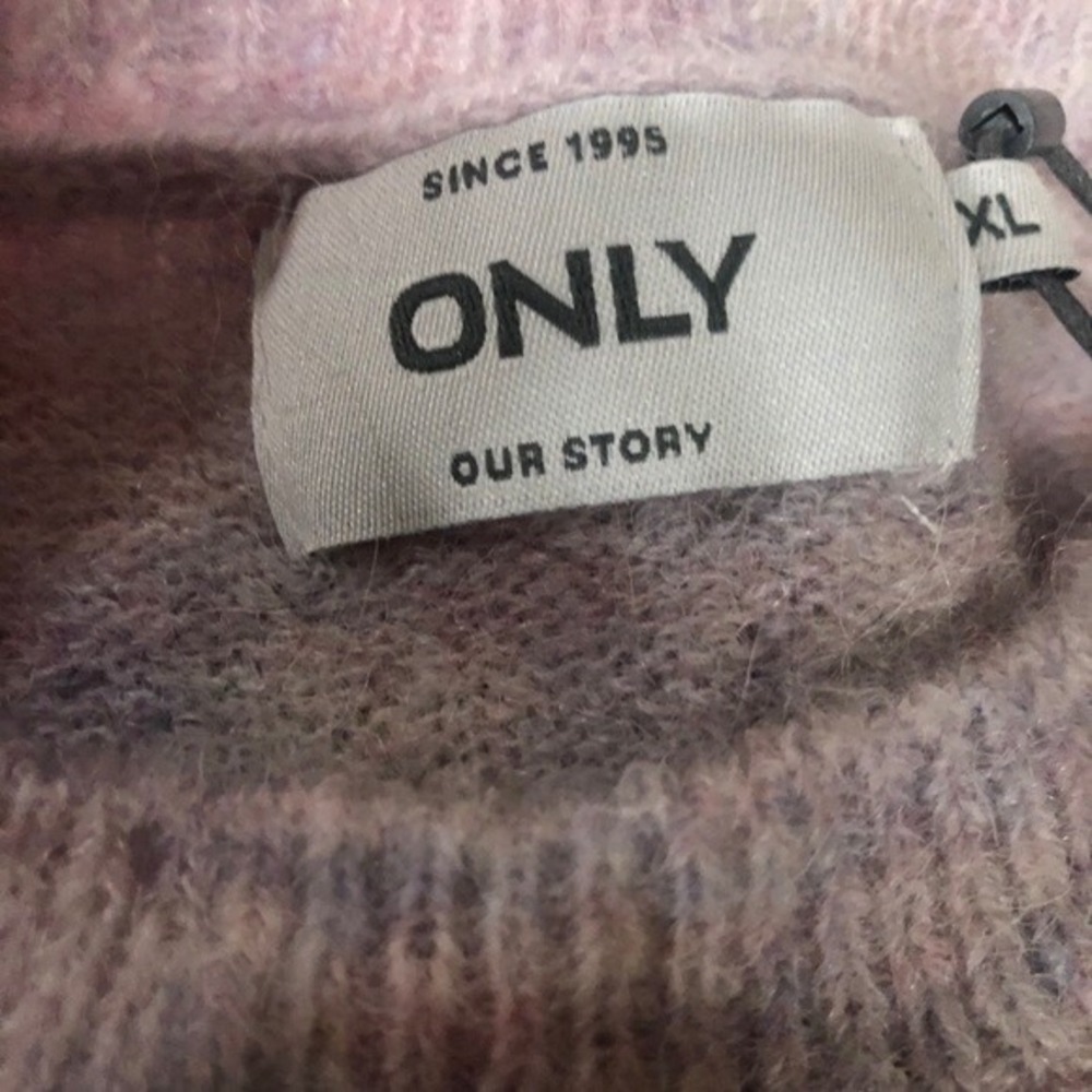 ONLY Womens Striped Alpaca Wool Blend Knit Pullover‎ Sweater Multicolor XL - Picture 4 of 9